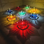 LED Reflection Diyas with Water Sensor Technology – Festive Home Decor Lights (Pack of 6)