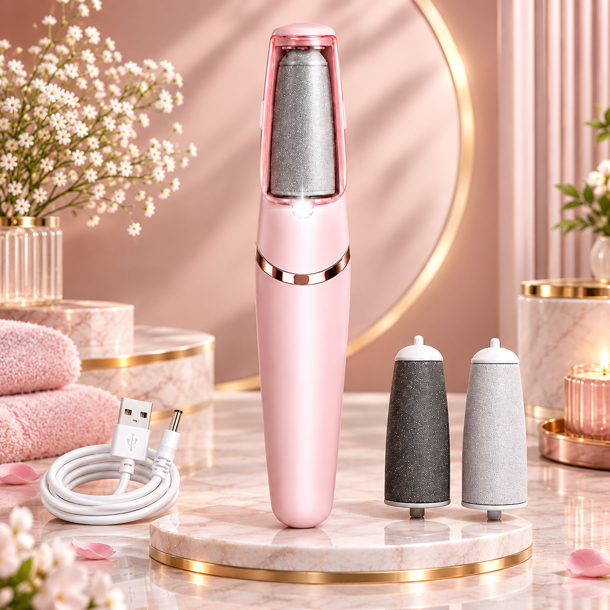 Flawless Pedi Electronic Pedicure Tool – Dead Skin & Callus Remover for Smooth, Soft Feet