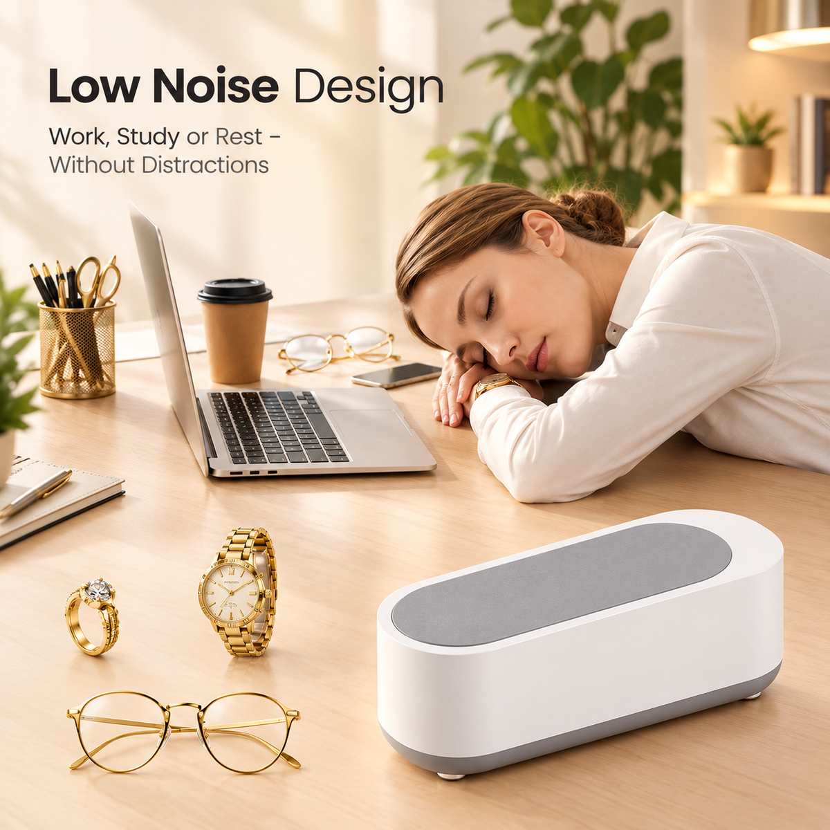 Portable Ultrasonic Jewellery & Glasses Cleaner – Deep Clean in Minutes