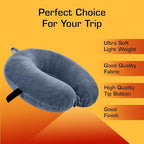 Premium Travel Neck Pillow - Airplane Head Rest Support (Multicolor)
