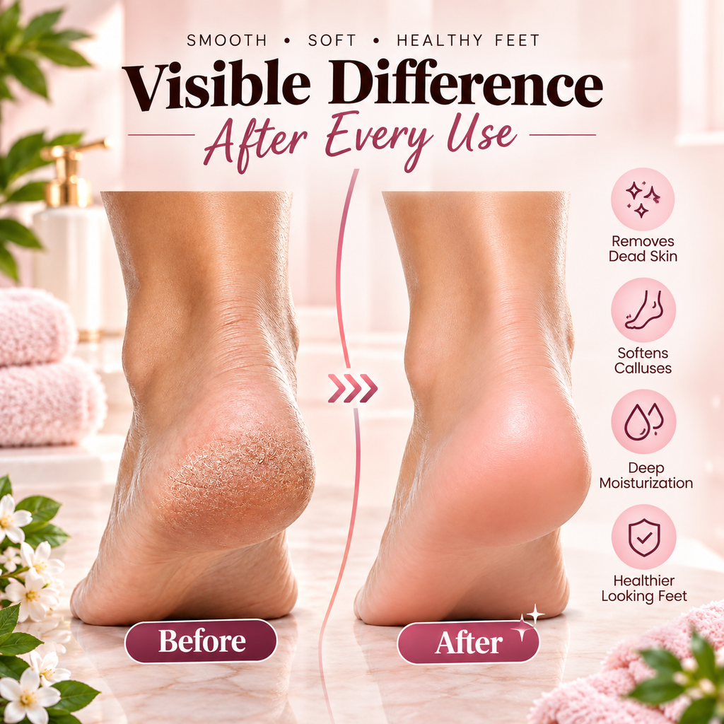 Flawless Pedi Electronic Pedicure Tool – Dead Skin & Callus Remover for Smooth, Soft Feet