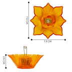 LED Reflection Diyas with Water Sensor Technology – Festive Home Decor Lights (Pack of 6)
