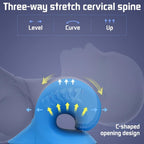 Cervical Neck Traction Pillow - Pain Relief & Muscle Relaxation Support