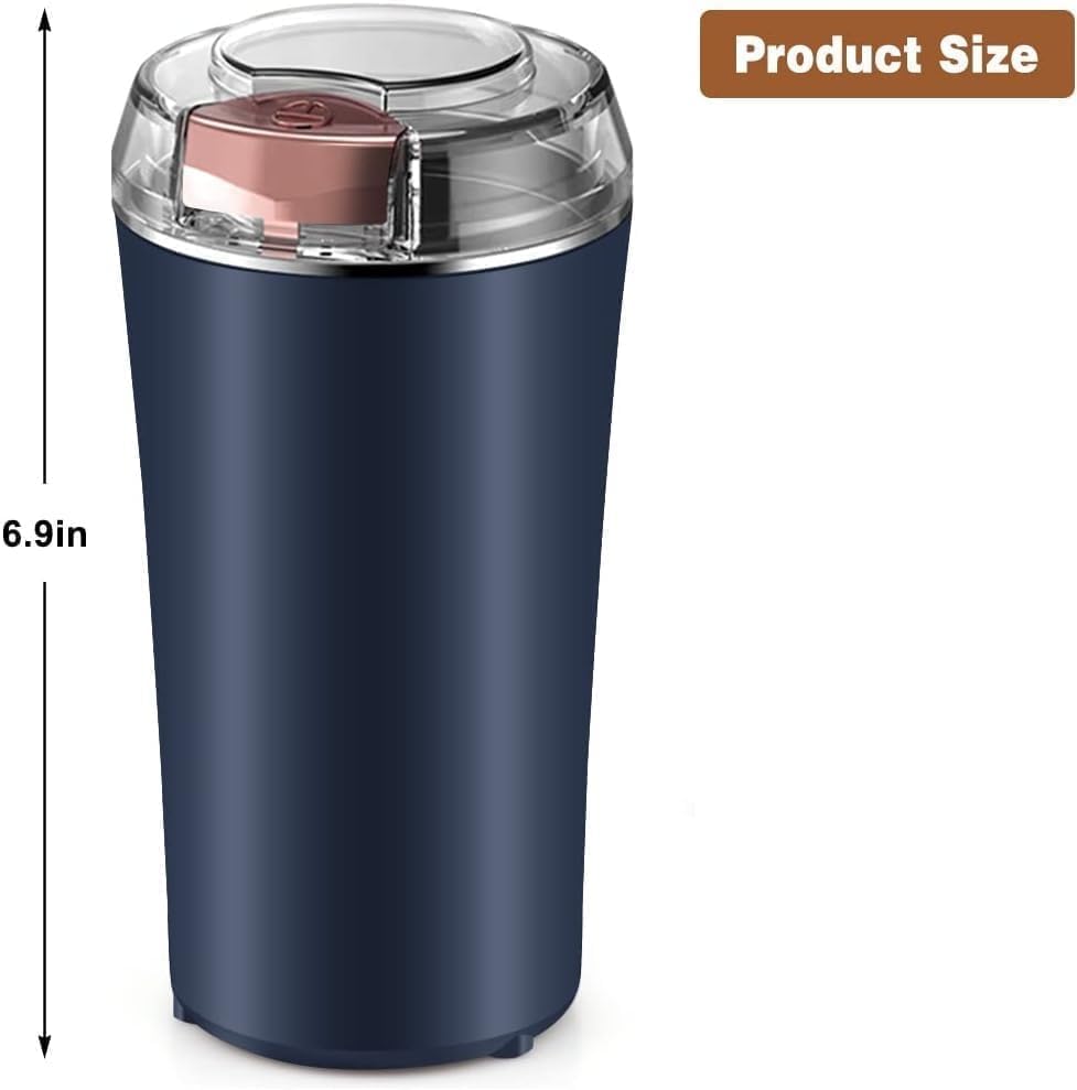 Multi-Functional Electric Grinder | Stainless Steel Herbs, Spices, Nuts & Grain Grinder | Portable Coffee Bean & Seasoning Powder Machine for Home & Office-(Pack of 1)