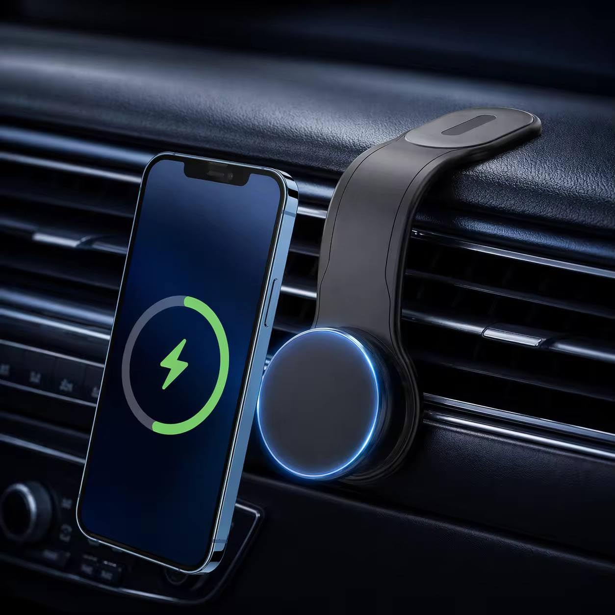 Magnetic Car Phone Holder | Car Dashboard Mobile Stand | Flexible Arm Mount with Magnet Grip | 360 Rotation Stand | Sleek Design | Ultra Strong Magnet Car Mobile Holder | Car Mobile Holder