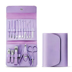 Manicure Set Nail Clipper Kit - 16 Pieces Stainless Steel Manicure Kit - Nail Care Tools for Hand & Feet - Nail Clippers Pedicure Professional Grooming Kits for Facial Care, Hand Care, Foot Care (Assorted Color)