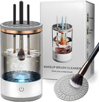 Electric Makeup Brush Cleaner - Automatic Spinning Makeup Brush Cleaner, Multi - Use Cosmetic Brush Cleaner for All Size Bushes & Blush For Professional Cleaning Machine, Portable Compact Design for Travel & Home Use