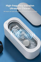 Ultra Sonic Jewellery Cleaner, Ultrasonic Cleaner Machine, Ultrasonic Glasses Cleaner, 360° Professional Low Noise Portable USB Cleaning Machine for Glasses Jewelry (ULTRASONIC)