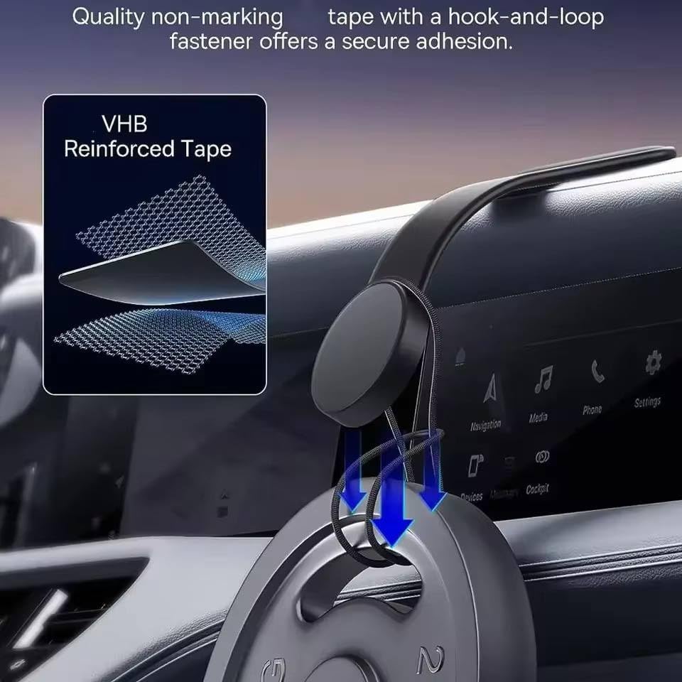 Magnetic Car Phone Holder | Car Dashboard Mobile Stand | Flexible Arm Mount with Magnet Grip | 360 Rotation Stand | Sleek Design | Ultra Strong Magnet Car Mobile Holder | Car Mobile Holder