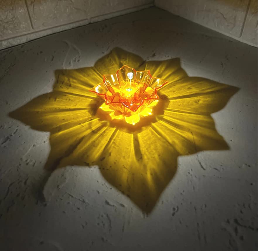 LED Reflection Diyas with Water Sensor Technology – Festive Home Decor Lights (Pack of 6)