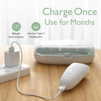 Momcozy Baby Nail File Electric, Gentle Night Light Baby Nail Trimmer | Lowest 3500RPM Safe Baby Nail File,7 Grinding Pads Replacement, Suitable for Whole Family,Newborn Essentials Must-haves,Green