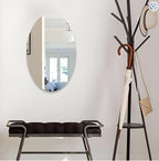 Unbreakable Oval Shape Adhesive Mirror Sticker – Acrylic Wall Mirror for Bedroom, Bathroom & Living Room