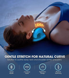 Cervical Neck Traction Pillow - Pain Relief & Muscle Relaxation Support