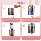 Electric Makeup Brush Cleaner - Automatic Spinning Makeup Brush Cleaner, Multi - Use Cosmetic Brush Cleaner for All Size Bushes & Blush For Professional Cleaning Machine, Portable Compact Design for Travel & Home Use