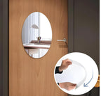 Unbreakable Oval Shape Adhesive Mirror Sticker – Acrylic Wall Mirror for Bedroom, Bathroom & Living Room