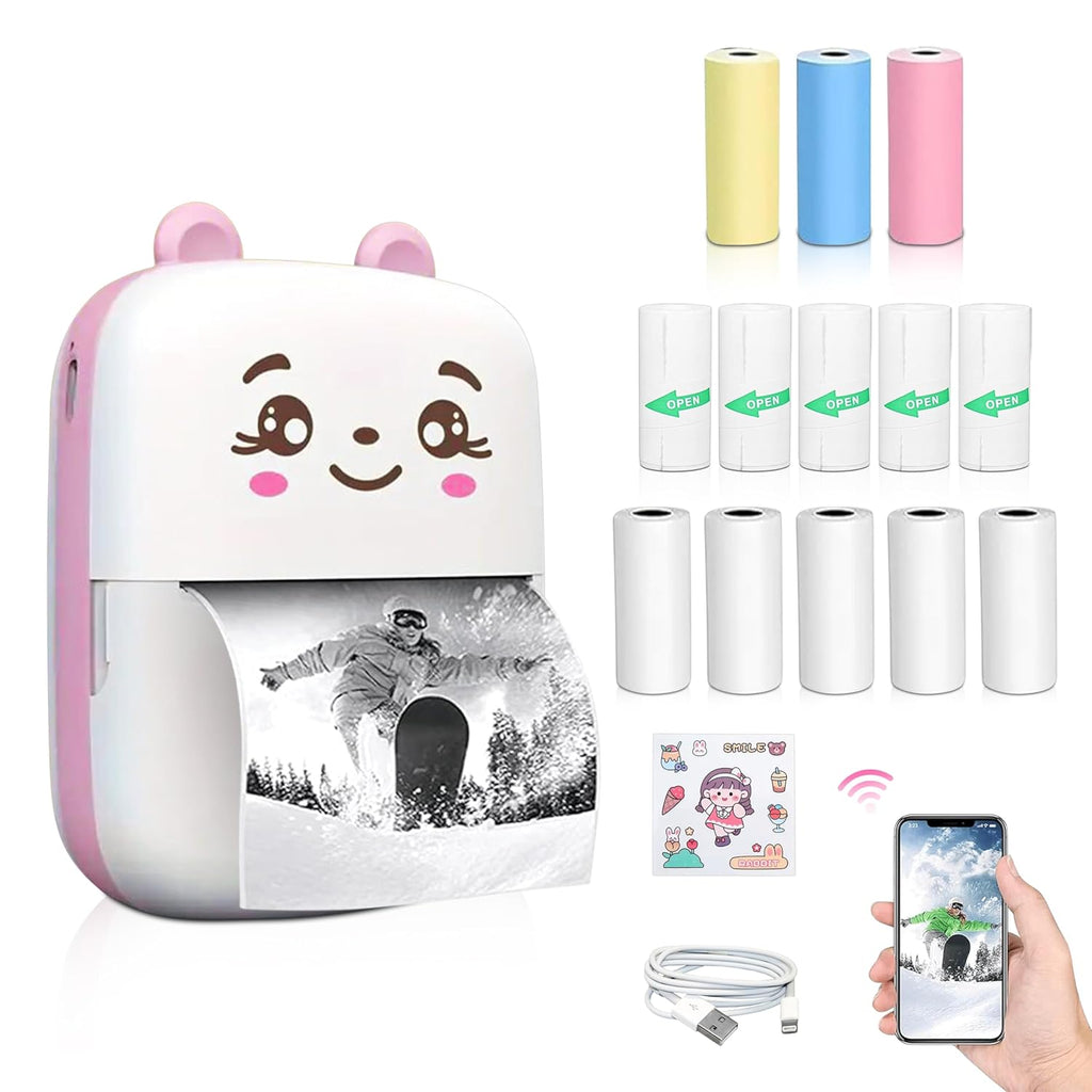 Mini Bluetooth Thermal Printer – Portable Wireless Printer for Mobile & Business Use