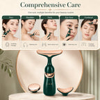 3-in-1 Anti-Aging Facial Massager - Face, Neck & Eye Skin Tightening Wand