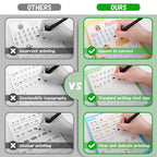 Sank Magic Practice Copybook for Kids - Reusable Handwriting and Number Tracing Set (4 Books, Magic Pen and 10 Refills)