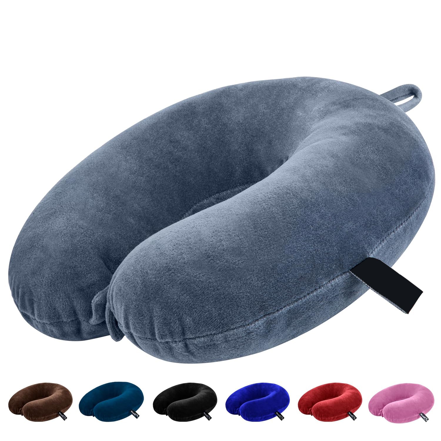Premium Travel Neck Pillow - Airplane Head Rest Support (Multicolor)