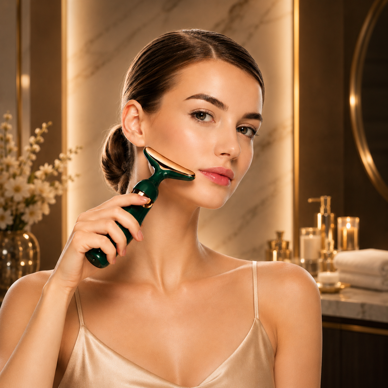 3-in-1 Anti-Aging Facial Massager - Face, Neck & Eye Skin Tightening Wand
