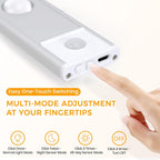 Motion Sensor Cabinet Light – Wireless Rechargeable LED with 3 Color Modes & Stepless