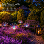 Solar Firework Lights (2 Pack) – 120 LED Outdoor Solar Garden Lights, Waterproof Fairy Lights for Patio, Lawn & Festive Decor