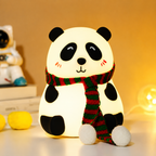 Rechargeable Silicone Panda Night Light - 7-Color LED Lamp for Kids (BPA-Free)
