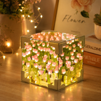 Tulip Lamp – 30 Flowers Decorative Mirror LED Light for Home Decoration, Table & Bedside Lamp