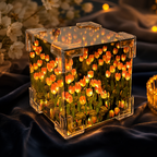 Tulip Lamp – 30 Flowers Decorative Mirror LED Light for Home Decoration, Table & Bedside Lamp