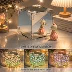 Tulip Lamp – 30 Flowers Decorative Mirror LED Light for Home Decoration, Table & Bedside Lamp